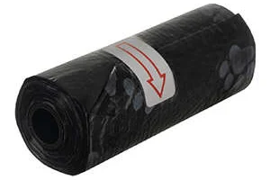 Set 100 paduri igienice absorbante Purlov cu 30 saci colectori, Albastru/Alb, 33 x 45 cm
