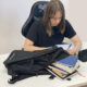 Rucsac incapator 30L Kruzzel, design ergonomic, material Oxford 600D, captuseala EPE, Negru - imagine 19
