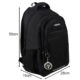 Rucsac incapator 30L Kruzzel, design ergonomic, material Oxford 600D, captuseala EPE, Negru - imagine 4