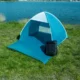Cort plaja autoextensibil 2 persoane Trizand, protectie UV 30+, cu prelungire sol, Albastru/Alb - imagine 12
