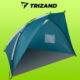 Cort plaja incapator 220x120x120 cm Trizand, structura usoara, protectie UV, Albastru/Alb - imagine 2