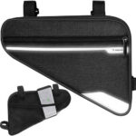 Ghiozdan bicicleta Trizand, capacitate 1.2L, sistem prindere cu velcro, cu elemente reflectorizante