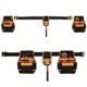 Curea multifunctionala pentru scule Bigstren, 22 buzunare, 2 bucle, suport ciocan, 67-136 cm, Negru/Galben - imagine 8