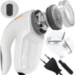 Aparat electric scame haine Ruhhy, cu 3 lame, alimentare priza, 5W, cablu 135 cm, Alb