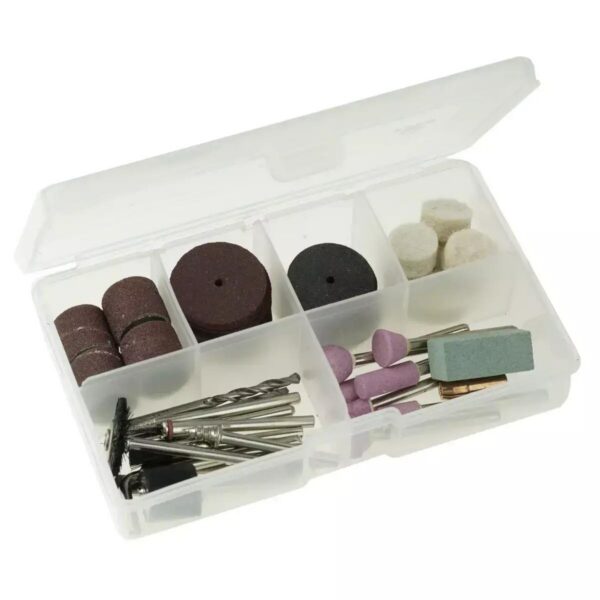 Mini polizor cu accesorii, 18V Li-ion (acumulator neinclus), tija 3.2 mm, SAS+ALL, Dedra - imagine 3