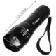 Lanterna LED T6 reincarcabila Trizand, 3 moduri iluminare, zoom reglabil, carcasa aluminiu, Negru - imagine 4