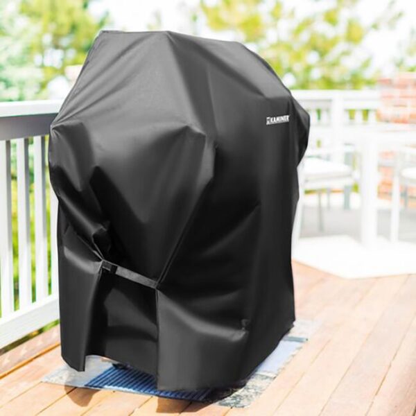 Husa protectie gratar gradina, Kaminer, dreptunghi, impermeabila, neagra, 100x60x95 cm - imagine 9