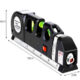 Nivela laser Bigstren, ruleta 250 cm, 3 bule, laser rosu, alimentare cu baterii - imagine 4