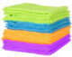 Set 12 lavete microfibra Ruhhy, reutilizabile, 30 x 30 cm, diferite culori - imagine 5