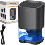 Dezumidificator electric Ruhhy, 1000 ml, iluminare RGB, 72h autonomie, oprire automata, Negru