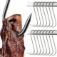 Set 15 carlige inox pentru afumare carne Kaminer, forma S, capacitate 15 kg, 15 cm