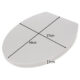 Capac WC soft-close Ruhhy, sistem de inchidere lenta, compatibil universal, alb - imagine 2