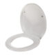 Capac WC soft-close Ruhhy, sistem de inchidere lenta, compatibil universal, alb - imagine 9