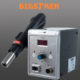 Statie de lipit cu aer cald Bigstren, 700 W, 100–500°C, 3 duze, afisaj LCD - imagine 3