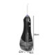 Irigator oral wireless Soulima, 8 capete incluse, 5 moduri, 300 ml, IPX7, Negru - imagine 3