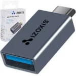 Adaptor USB la USB-C Izoxis, OTG, USB 3.0, aluminiu, 5 Gbps, Plug & Play