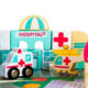 Set blocuri din lemn Kruzzel, 115 piese, puzzle oras, vehicule si accesorii, 54 x 42 cm - imagine 13