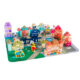Set blocuri din lemn Kruzzel, 115 piese, puzzle oras, vehicule si accesorii, 54 x 42 cm - imagine 8