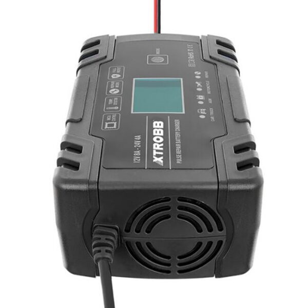 Incarcator baterie auto, 12V/8A, 24V/4A, 100-240 V, afisaj LCD, Xtrobb - imagine 6