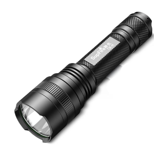 Lanterna SupFire C8-H, 15W, LED, 1500 lm, 4000 mAh, 5 moduri, rezistenta la apa, incarcare USB, Negru - imagine 1
