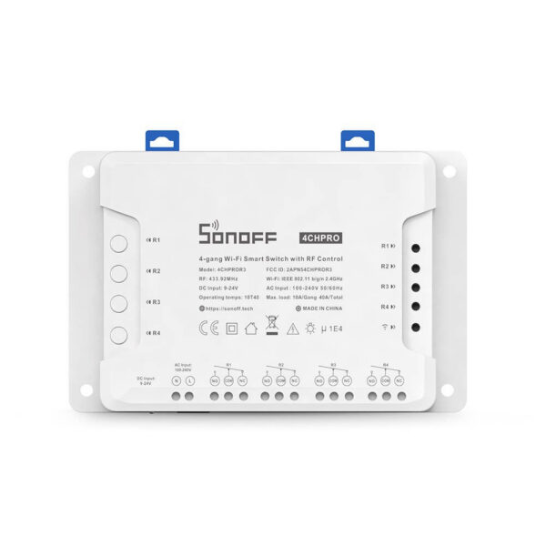 Releu Smart Wireless Sonoff 4CHPROR3, 4 canale, Alexa   Google Home - imagine 1