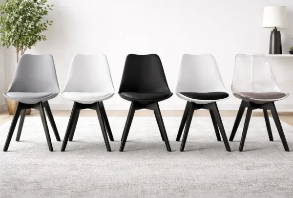 Scaun bucatarie/living, Artool, Mark, PP, lemn, negru, 49x55.5x82.5 cm - imagine 10