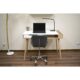 Scaun de birou, Artool, Avola, rotativ, piele ecologica, gri, 47.5x55.5x84.5 cm - imagine 2