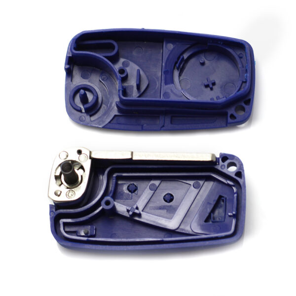 Carcasa cheie tip briceag pentru Fiat, cu 2 butoane, albastru, Carguard - imagine 2