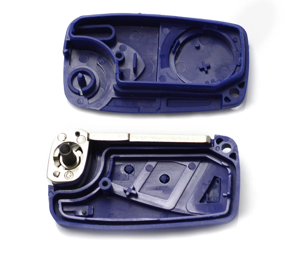 Carcasa cheie tip briceag pentru Fiat, cu 2 butoane, albastru, Carguard