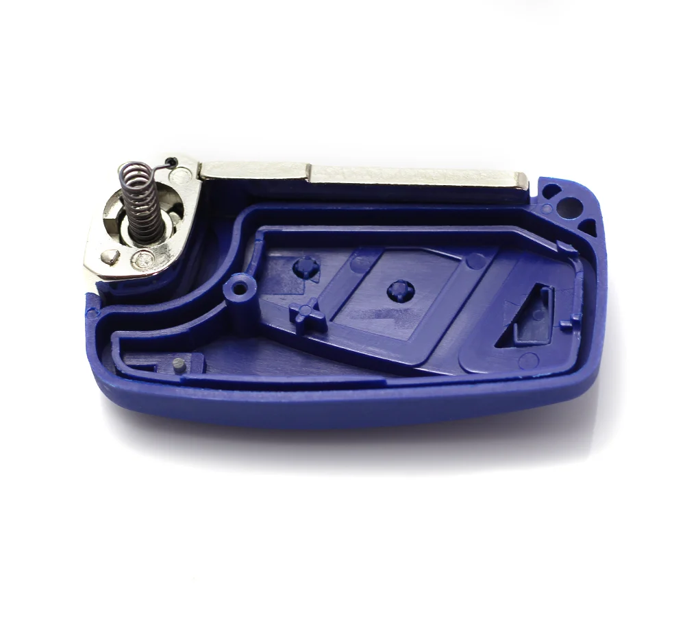 Carcasa cheie tip briceag pentru Fiat, cu 2 butoane, albastru, Carguard