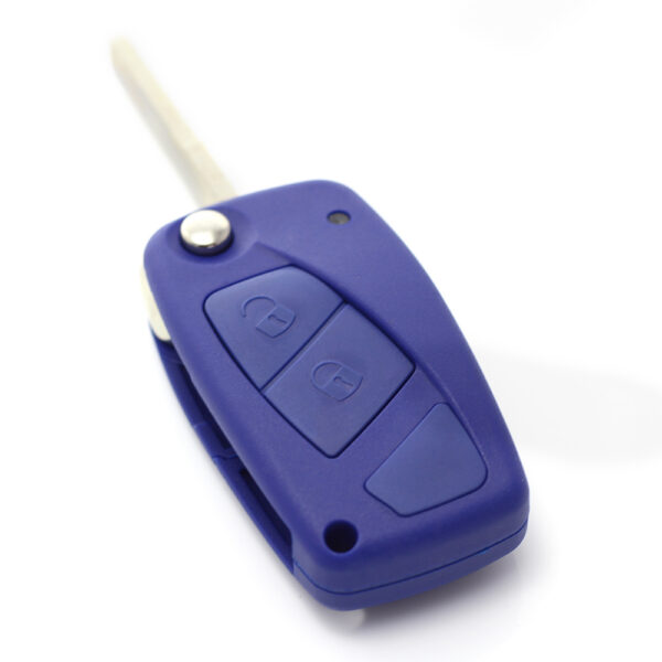 Carcasa cheie tip briceag pentru Fiat, cu 2 butoane, albastru, Carguard - imagine 7