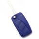 Carcasa cheie tip briceag pentru Fiat, cu 2 butoane, albastru, Carguard