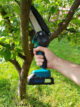 Mini ferastrau cu lant Electric Rovo RV-MF, 6 inch, 24V, 2000mAh, 2 acumulatori, 2 lanturi, Chainsaw - imagine 4