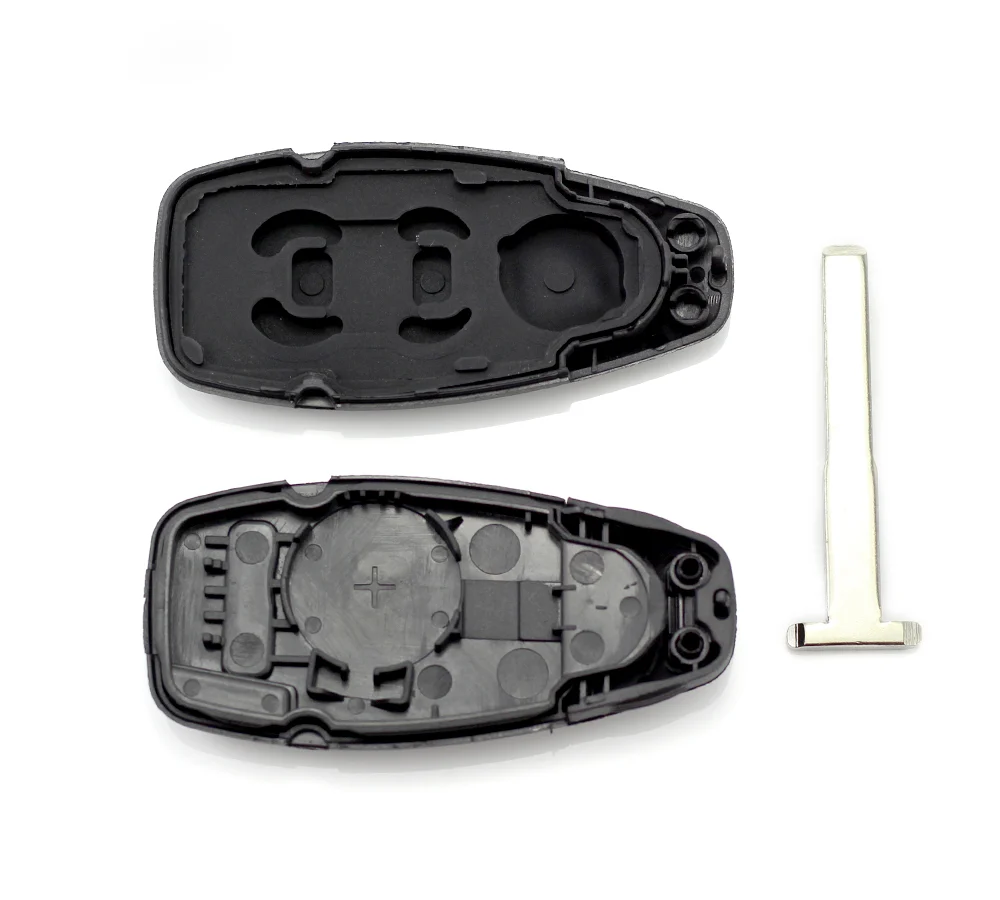 Carcasa cheie tip smart pentru Ford, cu 3 butoane si lama de urgenta, Carguard
