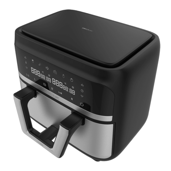 Friteuza cu aer cald, fara ulei Cecotec Cecofry Dual 9000, 2850W, 9L, Control tactil, 6 Programe - imagine 3