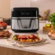 Friteuza cu aer cald, fara ulei Cecotec Cecofry Dual 9000, 2850W, 9L, Control tactil, 6 Programe - imagine 5