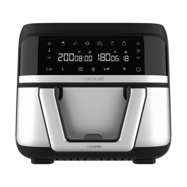 Friteuza cu aer cald, fara ulei Cecotec Cecofry Dual 9000, 2850W, 9L, Control tactil, 6 Programe - imagine 1