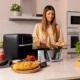 Friteuza cu aer cald, fara ulei Cecotec Cecofry Dual 9000, 2850W, 9L, Control tactil, 6 Programe - imagine 9