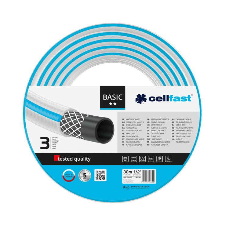 furtun-pentru-gradina-cellfast-basic-cu-3-straturi-1-2-armat-20m-protectie-uv-copie-632-2952.jpg Furtun pentru gradina Cellfast BASIC cu 3 straturi, 1 2 , Armat, 30m, protectie UV - imagine 1