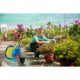 Furtun cu carucior pentru gradina, pistol de stropit, 1/2", 30 m - imagine 2