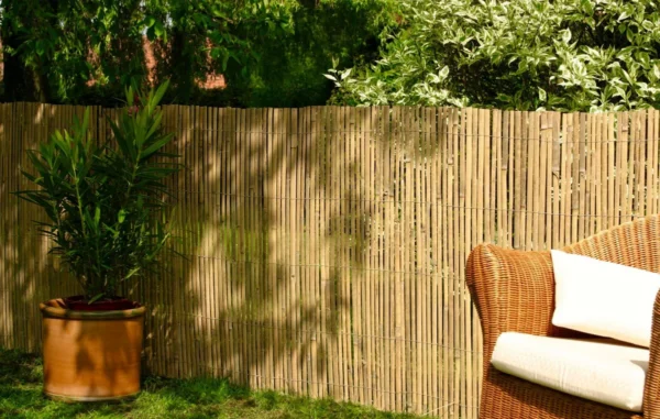 Gard/paravan din bambus natural, 5x1.5 m - imagine 6