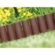 Palisada/bordura pentru gradina, maro, set 8 buc, 27x24 cm, 2.16 m - imagine 9