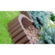 Palisada/bordura pentru gradina, maro, set 8 buc, 27x24 cm, 2.16 m - imagine 8