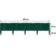 Gard de gradina decorativ din lemn, verde, 200x30 cm - imagine 7