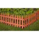 Gard de gradina decorativ, din plastic, maro deschis, set 7 buc, 3.2 m x 35 cm - imagine 3