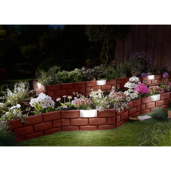Gard de gradina decorativ, cu iluminare solara, set 4 buc, 42x29 cm - imagine 8