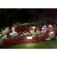 Gard de gradina decorativ, cu iluminare solara, set 4 buc, 42x29 cm - imagine 8