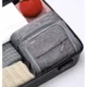 Gentuta de Calatorie pentru Cosmetice Soulima, 12 Compartimente, Buzunar Termic, Waterproof, Gri - imagine 4
