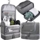 Gentuta de Calatorie pentru Cosmetice Soulima, 12 Compartimente, Buzunar Termic, Waterproof, Gri