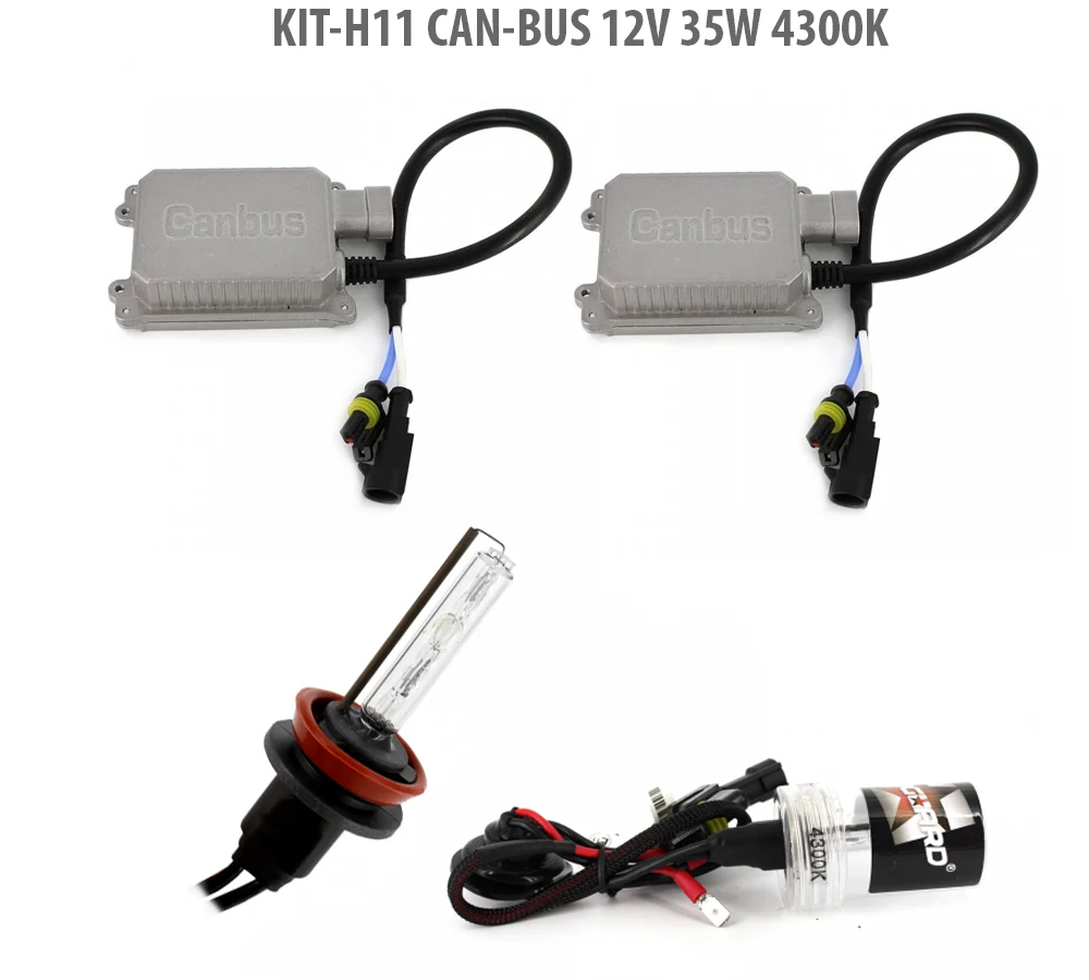 Kit Xenon H11 CAN-BUS, lumina 4300K, 35W, 12V, 2 becuri
